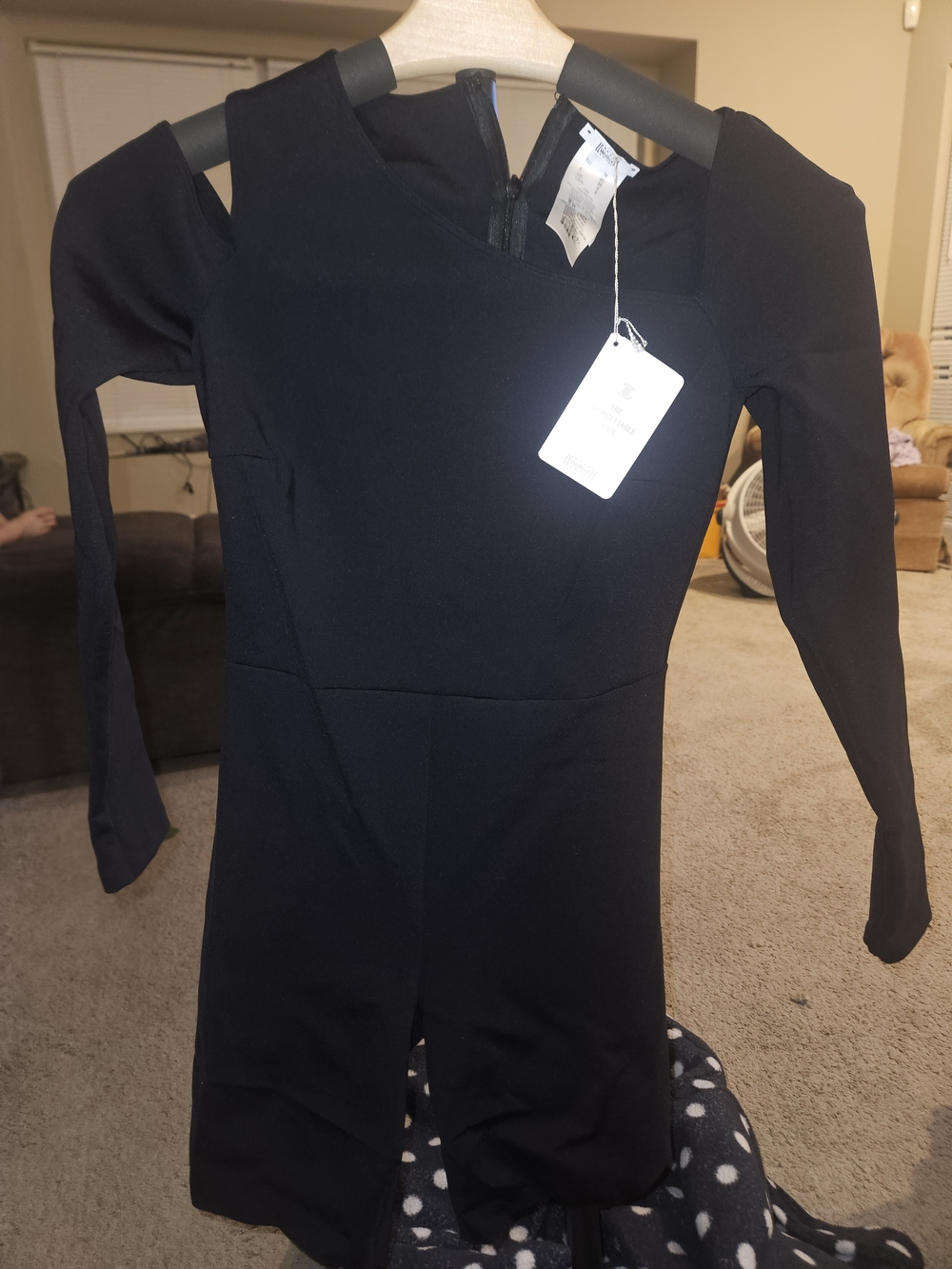 Wolford Black Cold-Shoulder Long Sleeve Dress